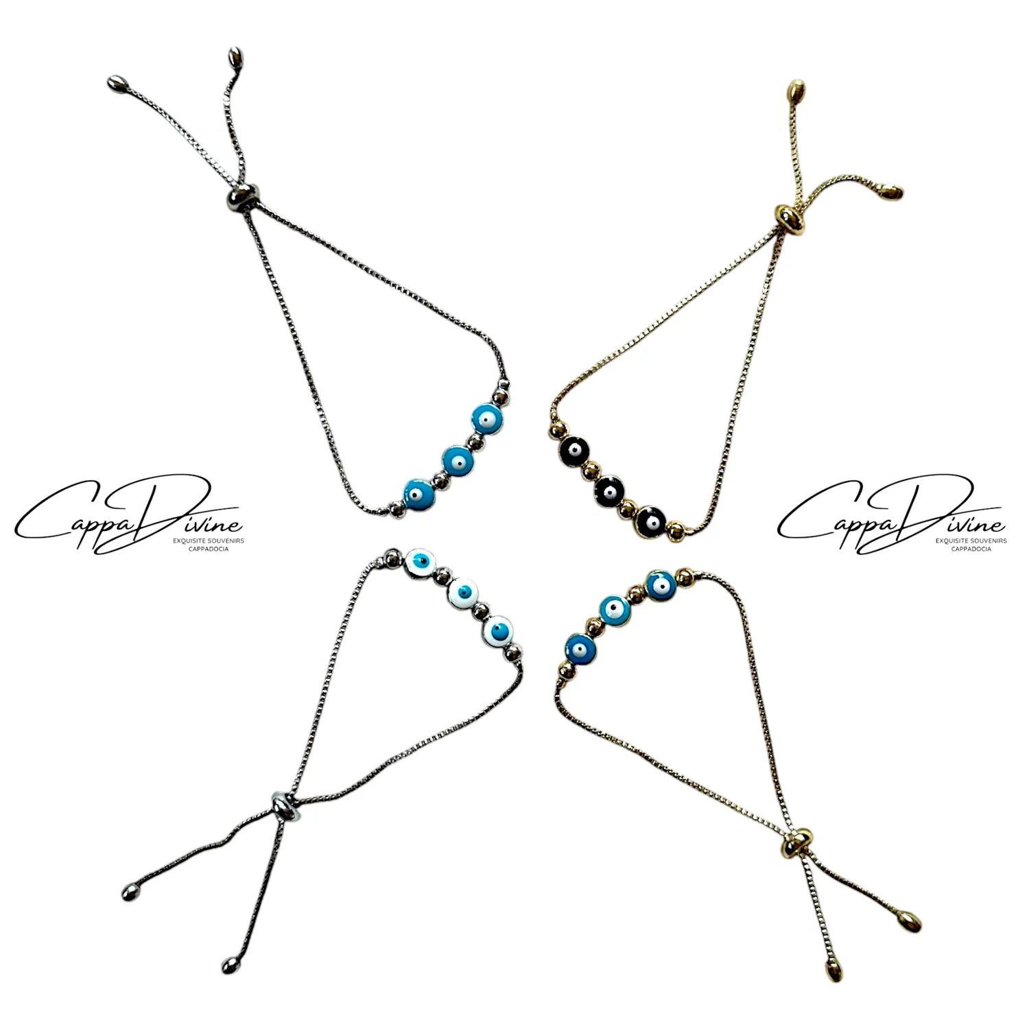 Steel Evil Eye Bracelet