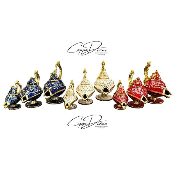 Decorative Piece – 3 Piece Aladdin Lamp with Crystal Stones