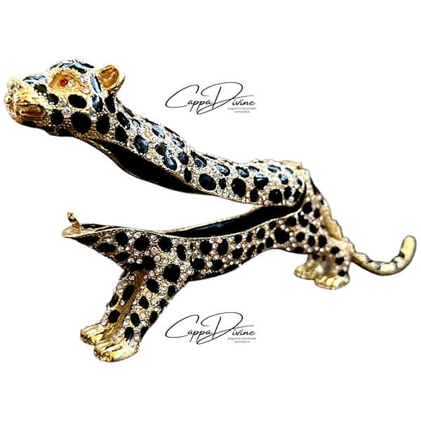 Decorative Piece – Leopard with Crystal Stones