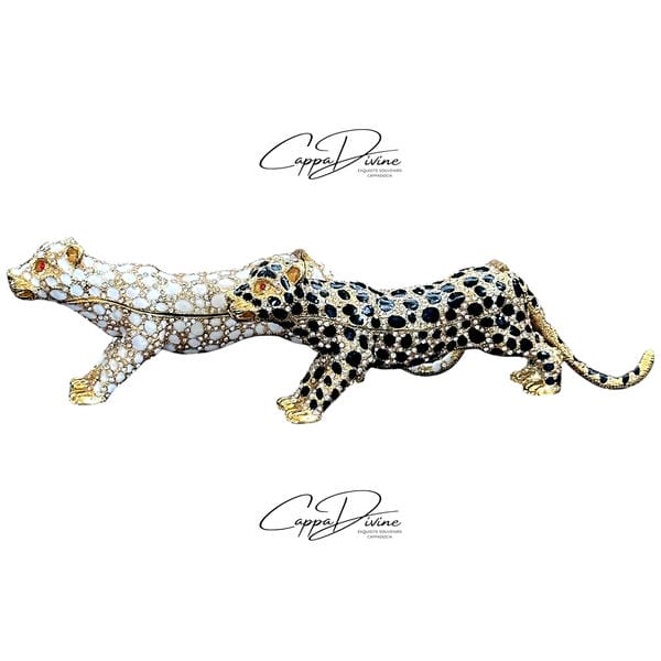 Decorative Piece – Leopard with Crystal Stones