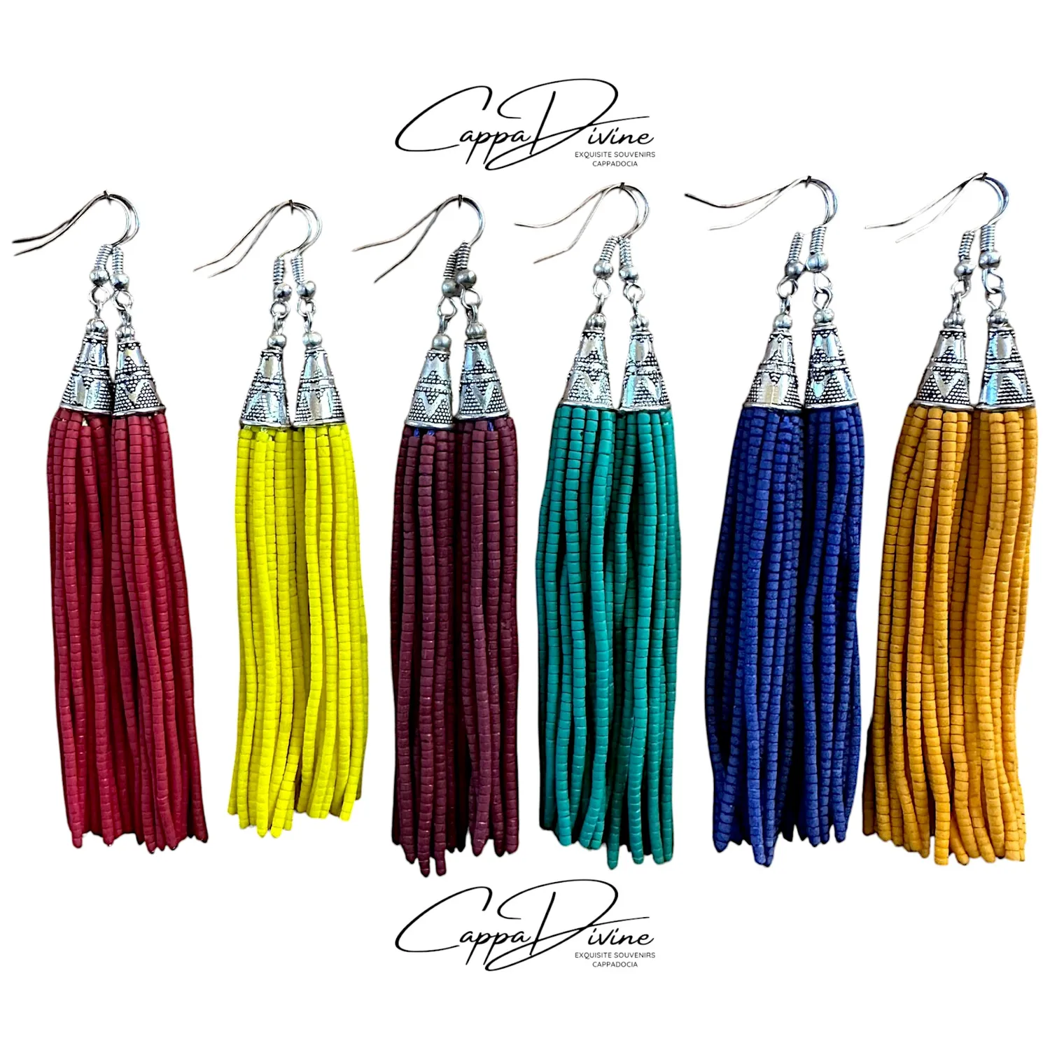 Beadcut Natural Stone Earring – Unique Design