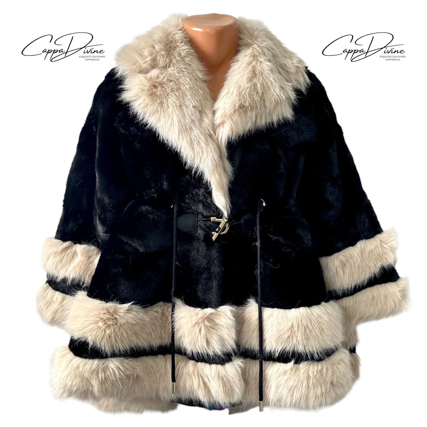Angora Fur Coat – Draped Fluffy Design