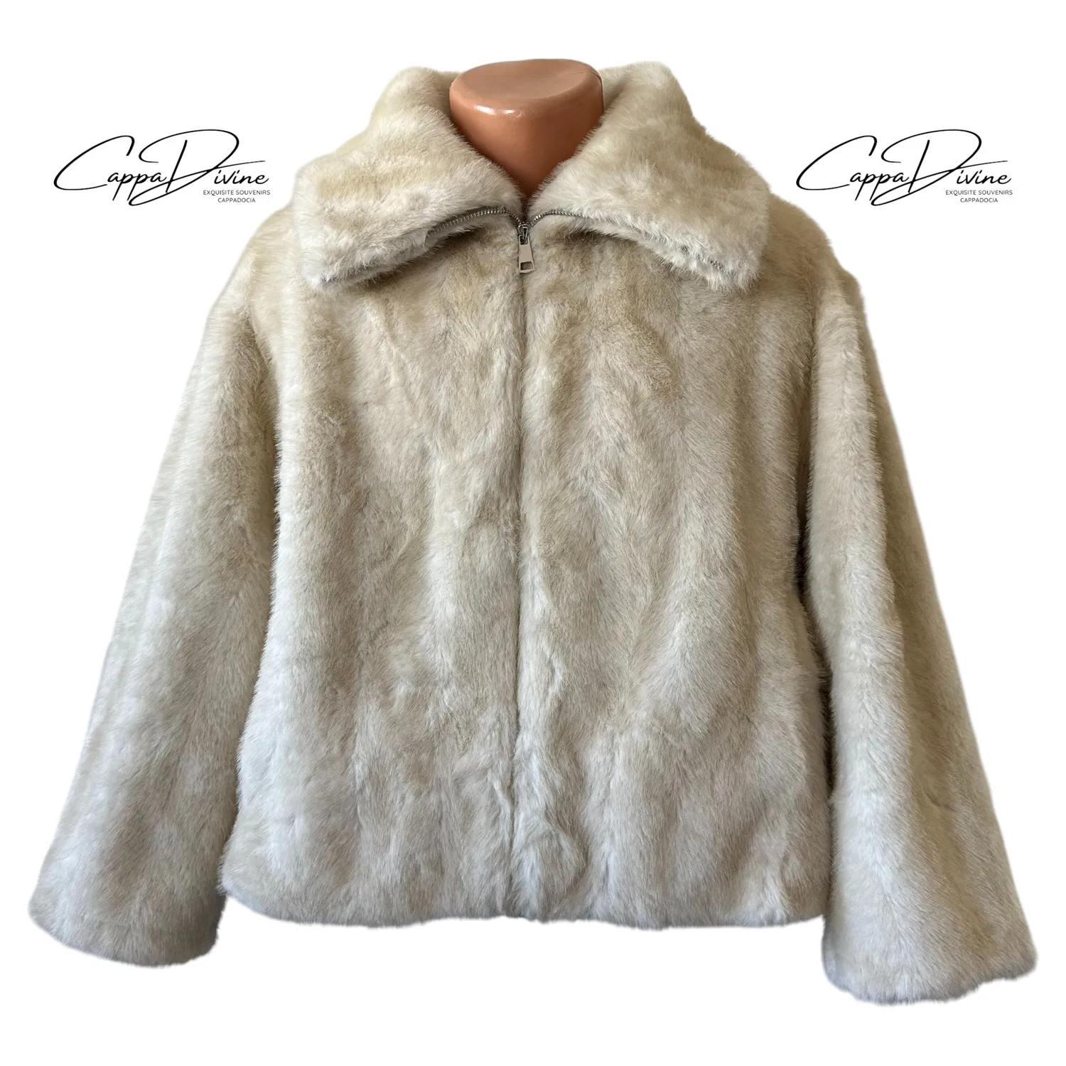 Short Mink Fur Coat – High Neck & Vintage Design