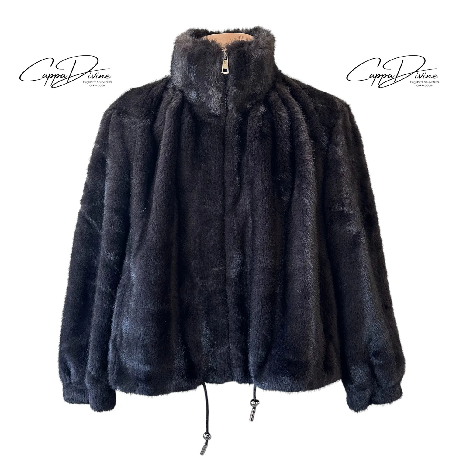 Short Mink Fur Coat – Low Neck & Vintage Design