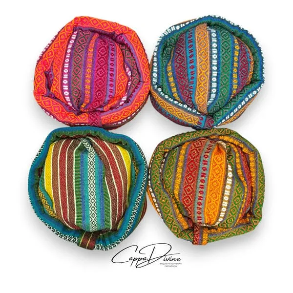 Bedouin Hat with Kilim Pattern