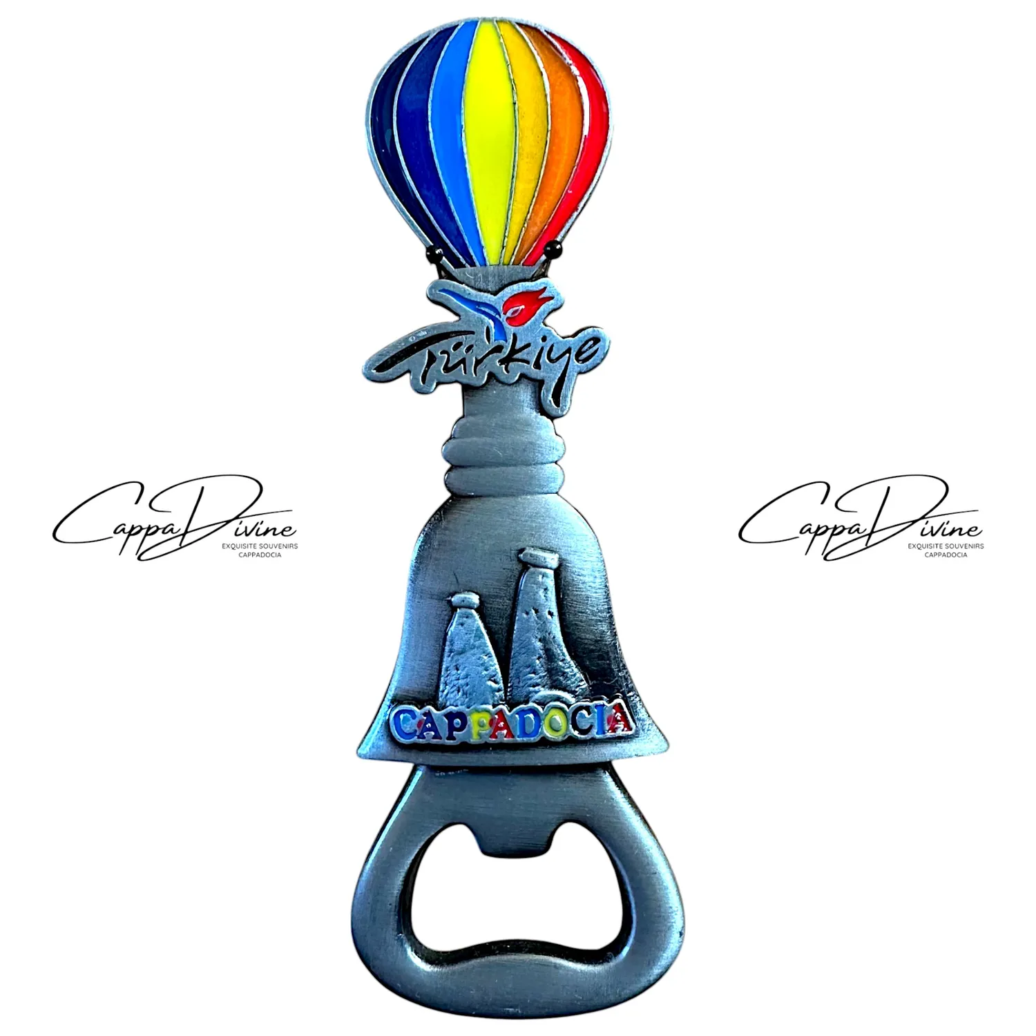 Metal Magnet – Cappadocia Hot Air Balloon Bottle Opener Design