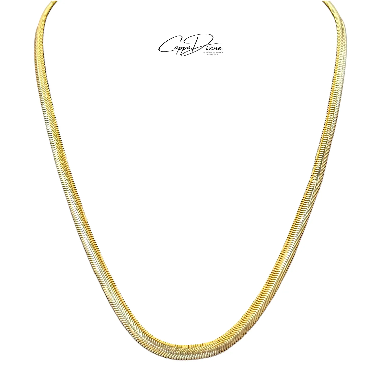 Stainless Steel Italian Flat Chain – Unisex