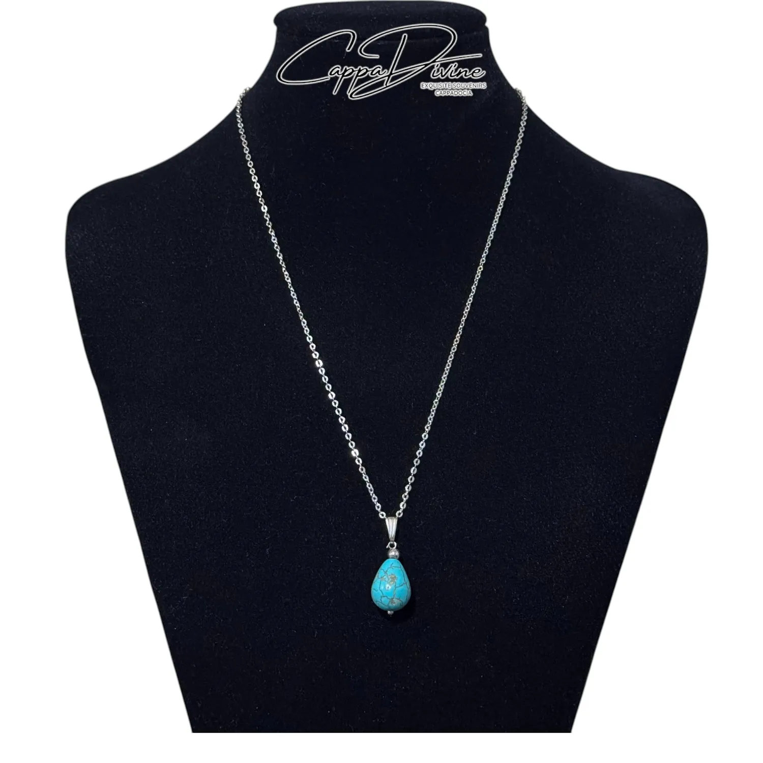 Turquoise Droplet Pendant